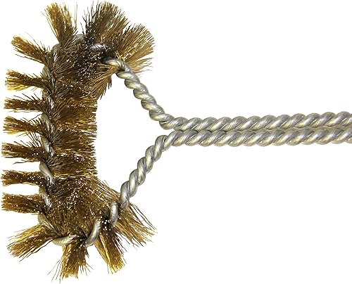 Miniatura 9 de FryOilSaver Co B53C cepillo de limpieza para freidora en forma de L limpiador de bobinas de freidora de alta temperatura mango largo cerdas de metal