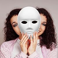 Vista 3 de Sumind 36 máscaras de papel maché blancas para bricolaje, 2 tamaños, papel pintable para fiesta de máscaras, Mardi Gras, proyectos artísticos
