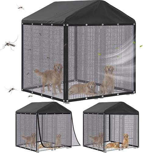 Chunm Outdoor Dog Kennel Side Shade Screen Only, Fits 4' x 4.2' x 4.5' Cage, 95%