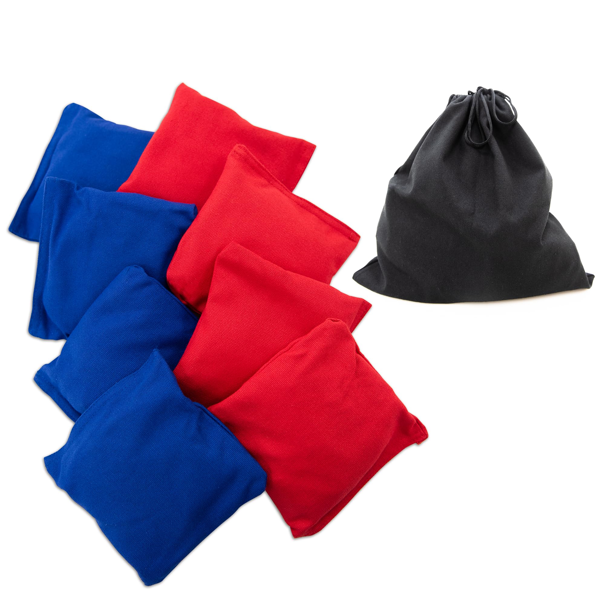 M.Y Cornhole Bean Bag Set of 8 Red & Blue Toss Bags with Carry Storage Bag Outdoor Cornhole Game Bean Bags Set