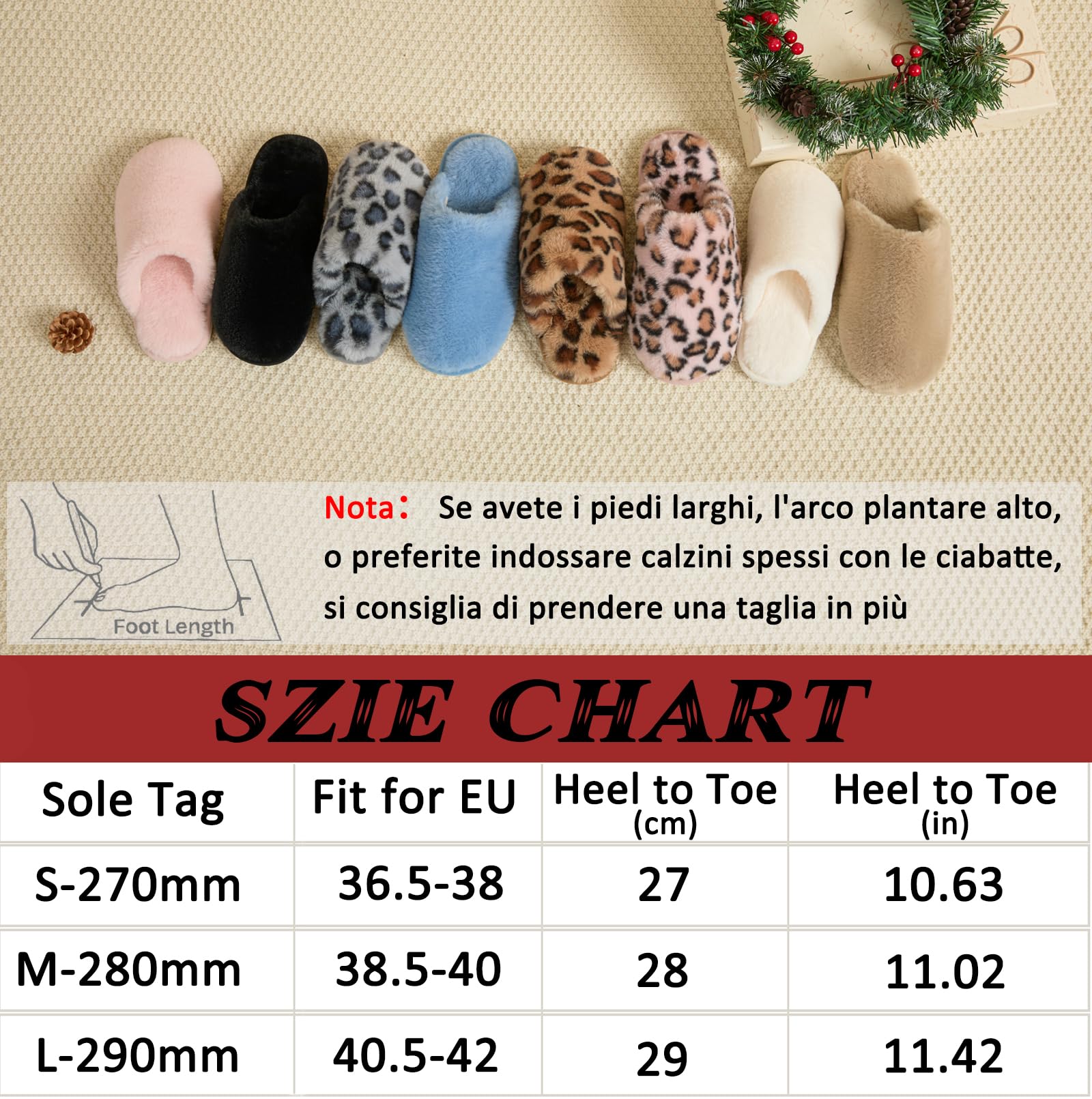 Coswind Pantofole Donna Uomo Invernali Ciabatte Pelose Peluche Calde with Memory Foam Imbottite Casa Antiscivolo Mocassino Scarpe Morbide Comode Unisex Eleganti