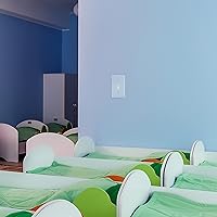 Vista 7 de Cubiertas para interruptores de luz azul Bates - Paquete de 2, cubierta de placa de salida, cubiertas de interruptor con luz azul