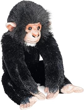 Wild Republic Artist Collection Eco Chimpanzee Baby, Stuffed Animal, 15 Inches, Plush Toy, Eco-Friendly