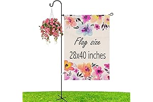 62" Solid Outdoor Flag Stand for 28"x40" Flags with Shepherd Hook