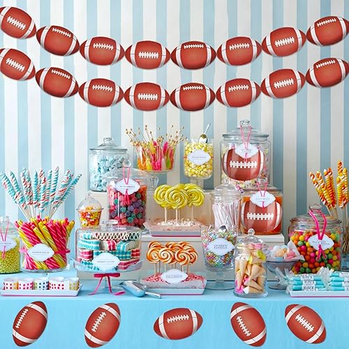 Miniatura 3 de 45 piezas de papel recortado de fútbol americano recortes de tablón de anuncios, pancartas de fútbol para aula, calcomanías de juegos de fútbol para