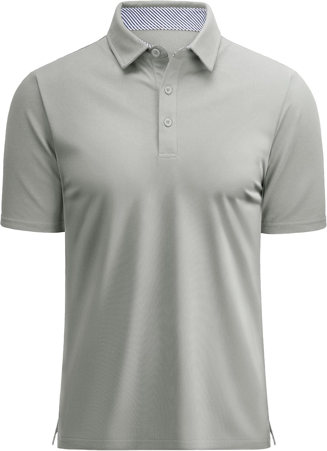 MAGCOMSEN Men's Polo Shirts Short Sleeve Cotton Pique 3 Button Classic Fit Casual T-Shirt Performance Golf Shirts