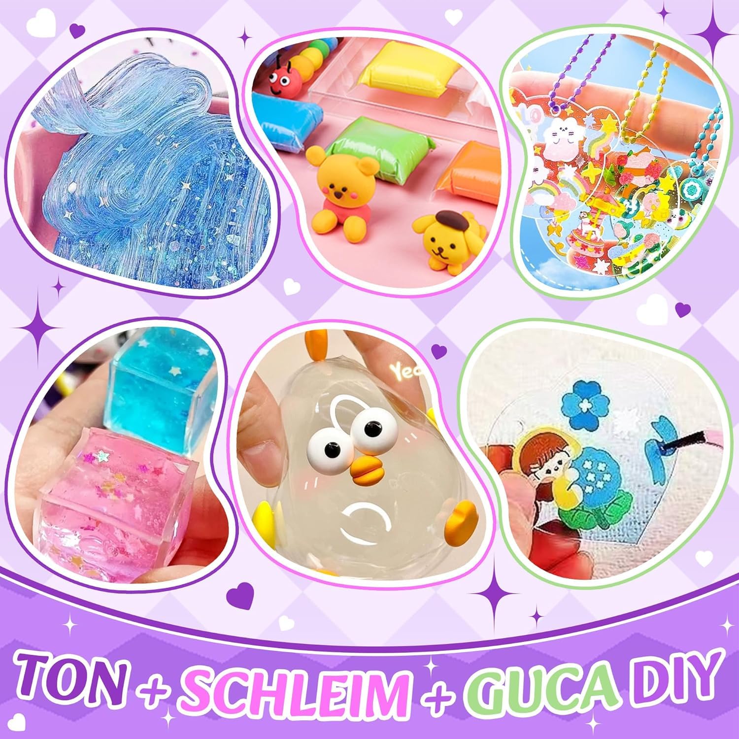 JONRRYIN 106 Pezzi Nano Tape Bubble Kit, 5 Nastro Nano con Pacchetti Materiale,Fai Da Te Nano Tape Squishy Bubble Craft per Bambini, Nano Tape Kit per Bolle Soffiabili per Ragazze
