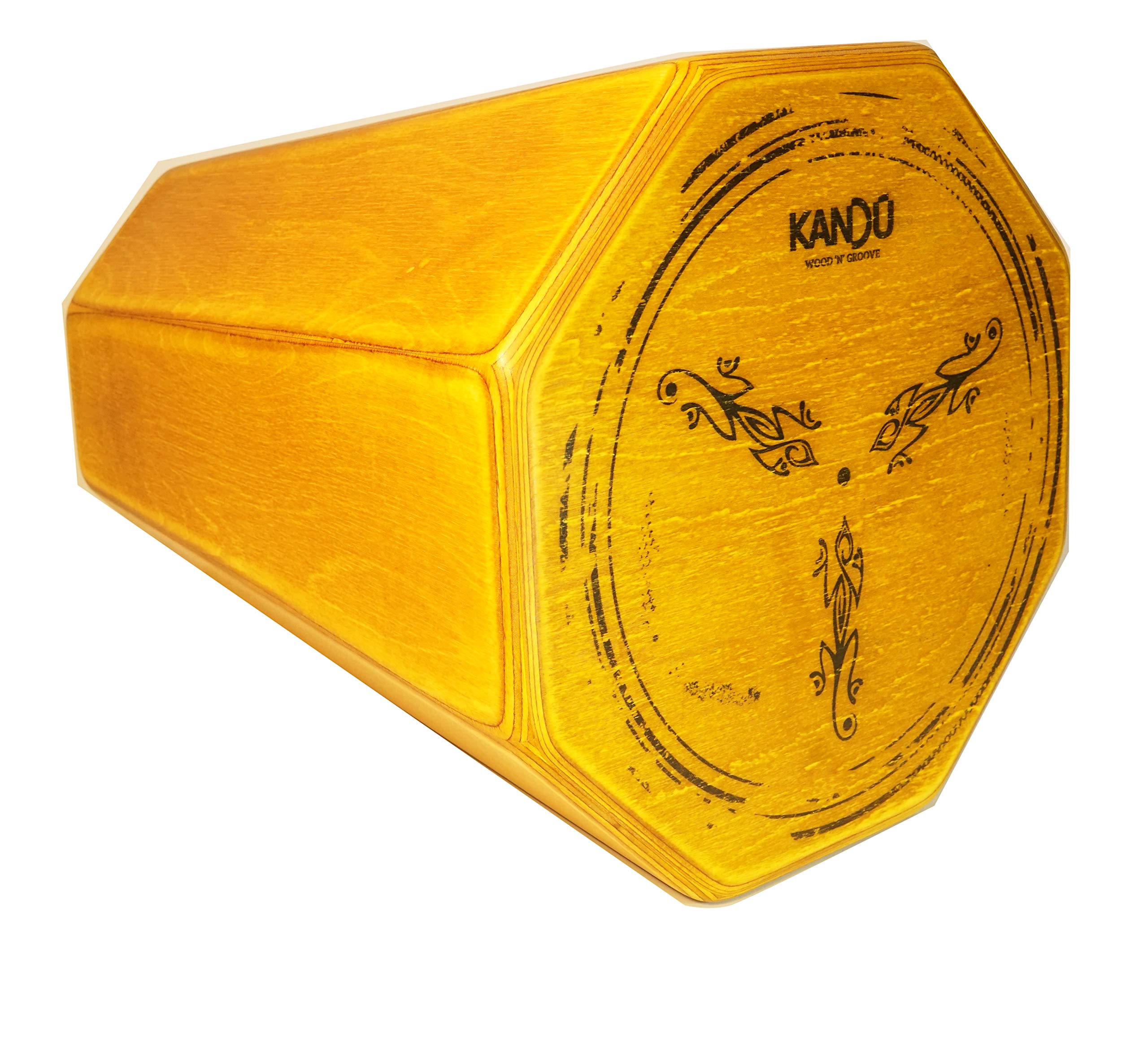 Kandu – Die 33 cm Cajonga Die perfekte Kombination aus Conga und Cajon, lustigem und flippigem Klang, der irgendwie zu jeder Art von Musik passt, die Sie spielen möchten. (Yellow Sahara)