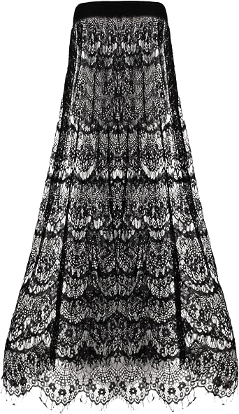 CLARA Women High Waist Mesh Maxi Skirt See-Through Beach Long Tulle Skirt Bodysuit Cover-Up
