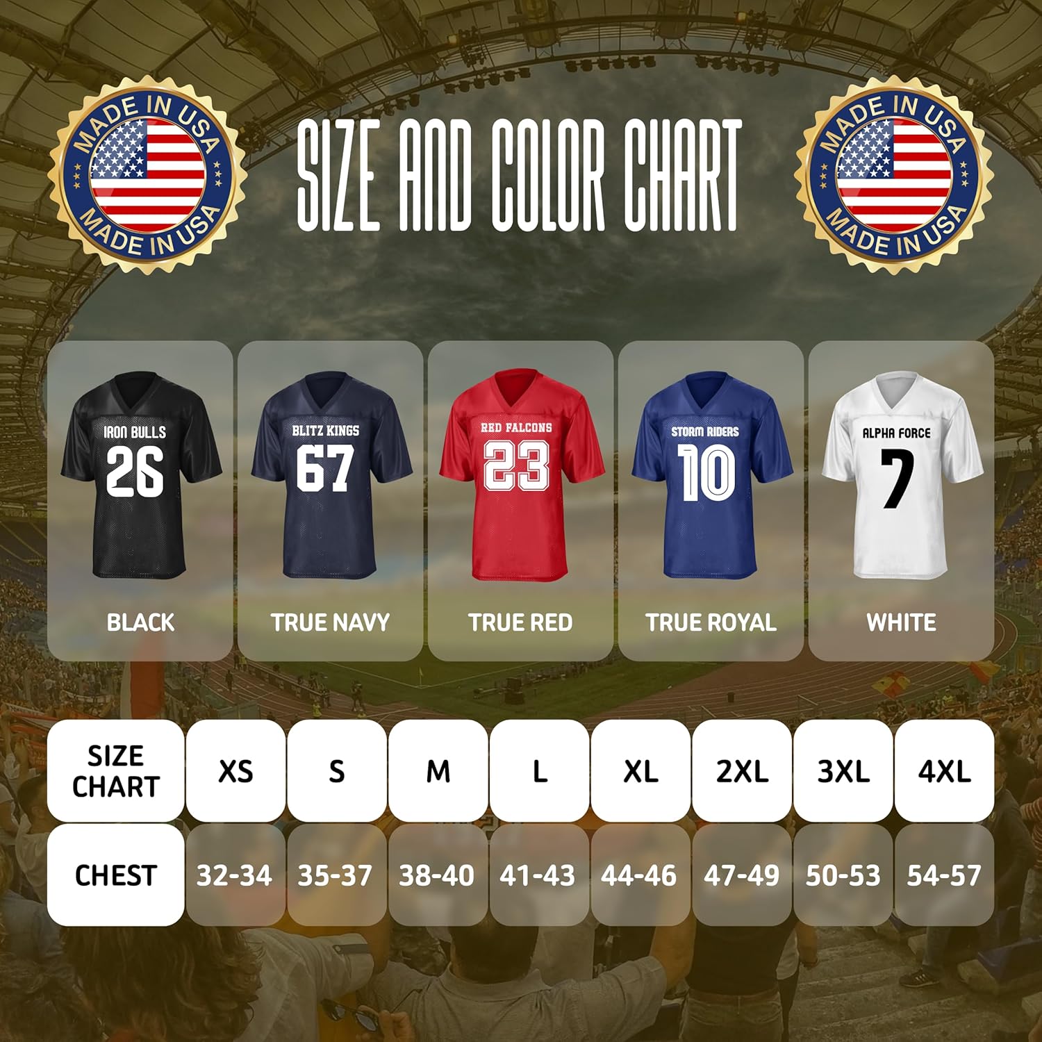 Custom Replica Football Jerseys for Men Personalized Team Name & Number Football Jerseys 2 Side - Image 6