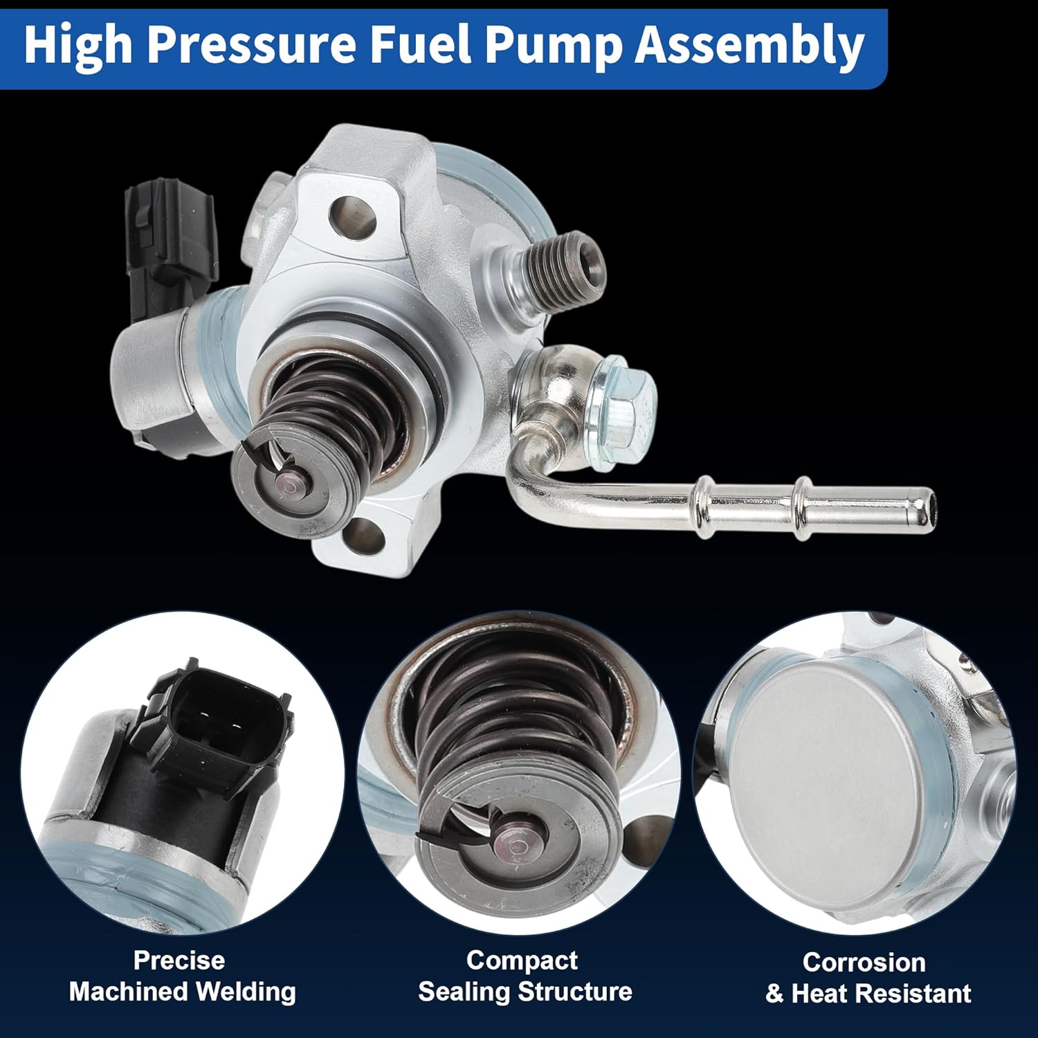 No.16790-5J6-A01 High Pressure Fuel Pump for Acura MDX RLX TLX for Honda Odyssey Pilot Ridgeline Direct Injection Mechanical Fuel Pump No.16790-5J6-305/16790-R9P-A01