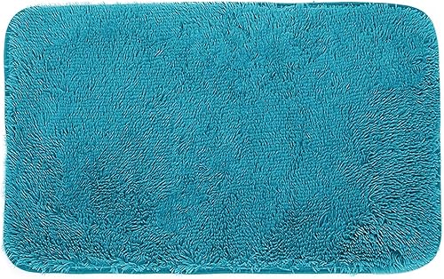 Miniatura 4 de Alfombras de cocina bohemias de felpa de 32 x 20 pulgadas, alfombras de baño azules, decoración de bienvenida, sala de estar, alfombras para el
