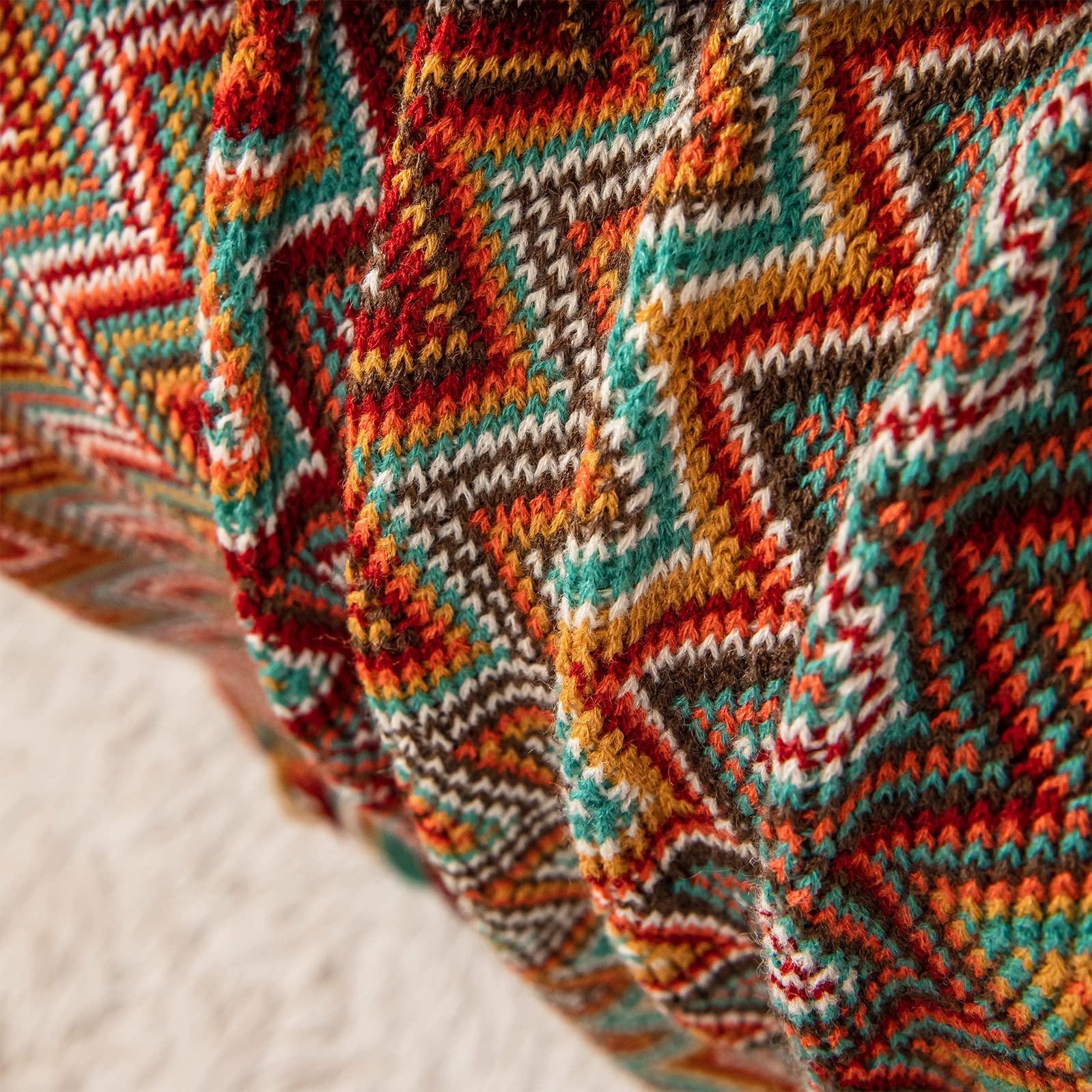 Lifein Herbst-Überwurfdecke – Weich, Flauschig & Boho-stylisch Für Couch, Bett Oder Sofa