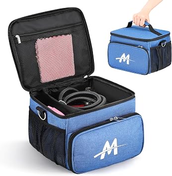 Moongiantgo Steam Cleaner Carry Bag, Protective Organizer Case with Adjustable Compartments & Extra Pockets for Handheld Steamer Accessories Storage Bag Only, Machine Not Included