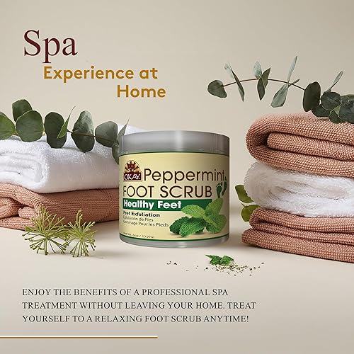 Miniatura 6 de OKAY Exfoliante para pies de menta 6 onzas