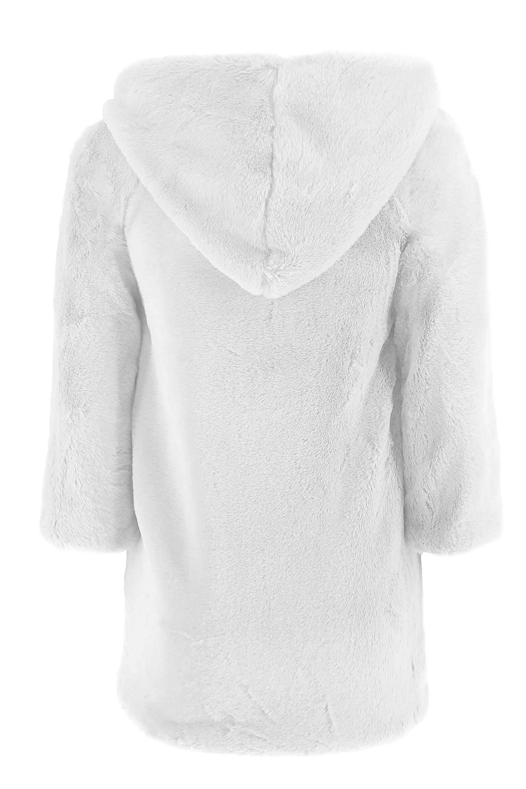 JOPHY & CO. Cappotto con Cappuccio Bambina in Finta Pelliccia (cod. 2066)