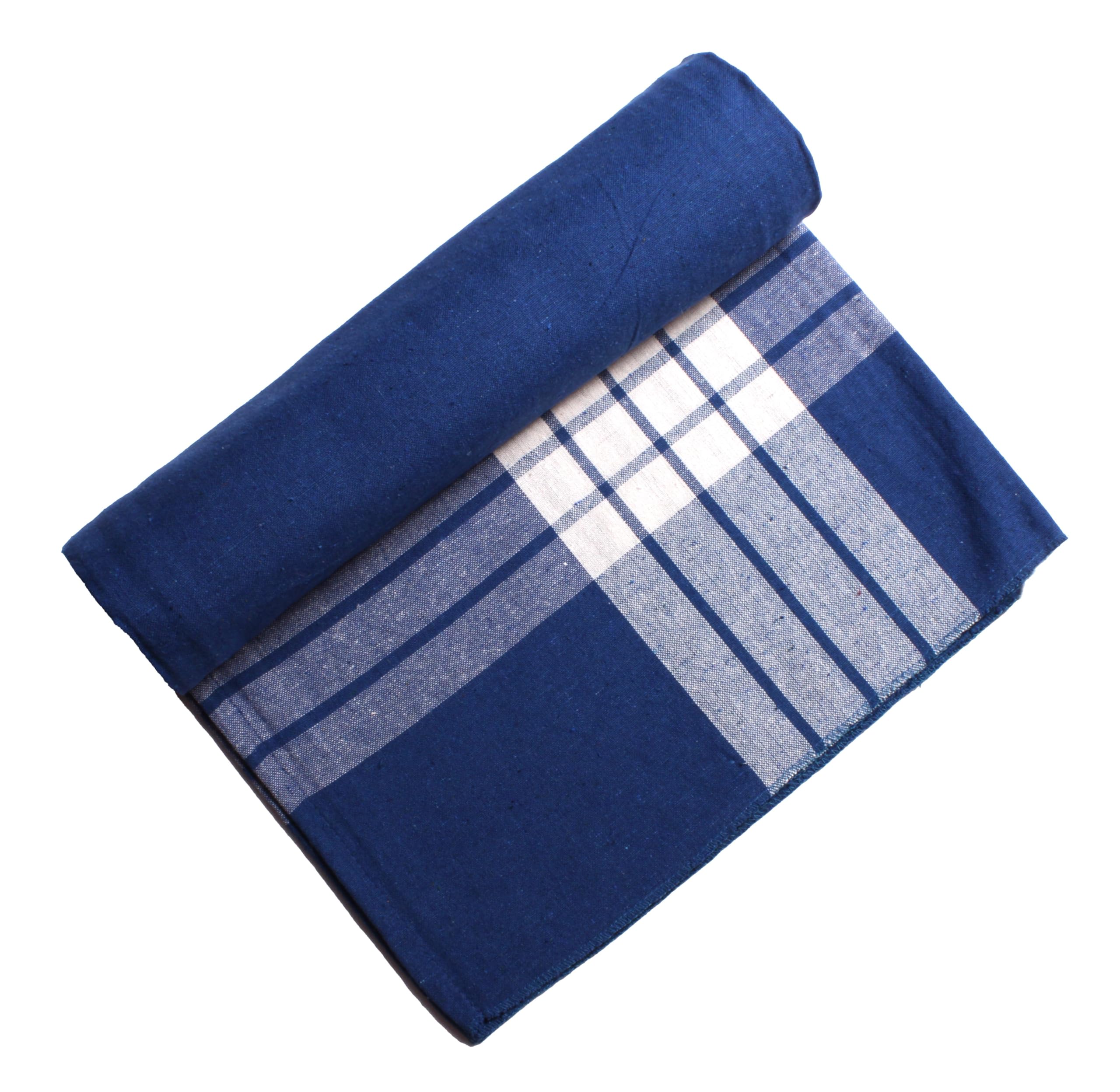 Sharan Elegance 100% Pure Cotton Hospital Bedsheet/Hospital Blanket/Hotel Bedsheet/Home use/Single Size Blanket Lightweight (60X90) inch Set 1 (Blue)-image-21