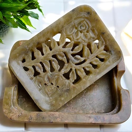 Miniatura 5 de Jabonera hecha a mano  Jabonera de baño de mármol, jabonera brillante pulida, accesorios de baño bellamente elaborados, bandeja de cascada para