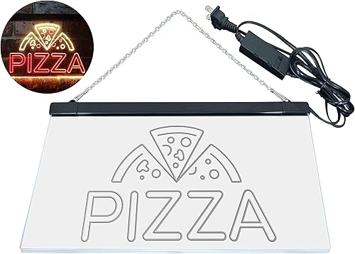 Miniatura 9 de ADVPRO Pizzería - Letrero de neón LED de doble color, color rojo y amarillo, 24 x 16 pulgadas, st6s64-i3564-ry