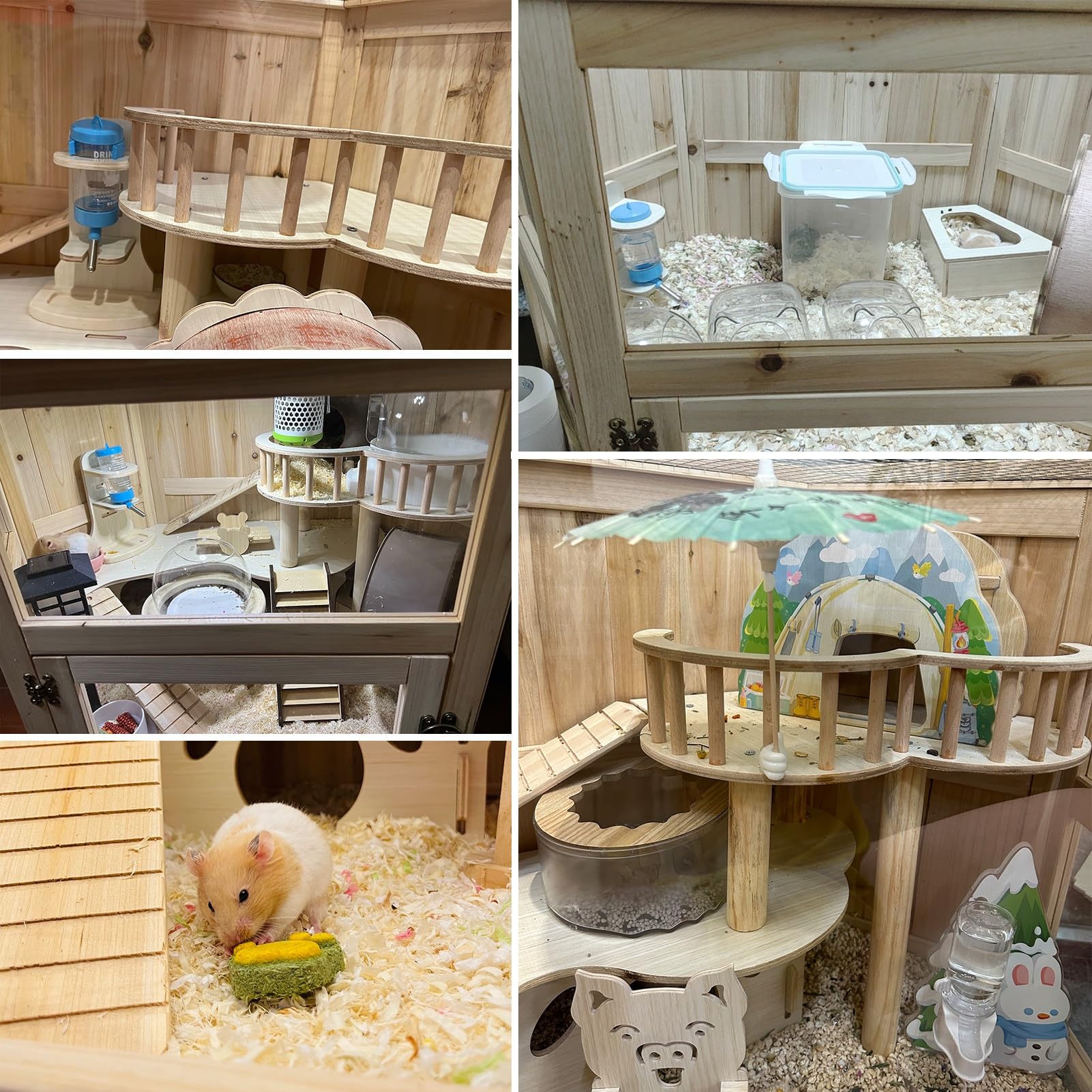 Jaula para mascotas, hábitat para animales pequeños, caja de alimentación para pollos rutinarios, hábitat para hámster, con parte superior que se puede abrir, para conejos, cobayas, pollos rutinarios