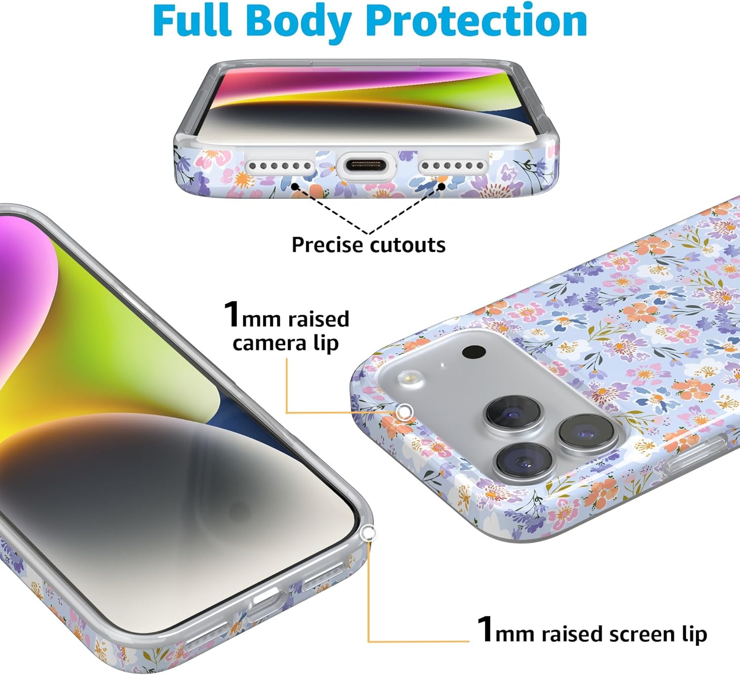 Casely iPhone 17 Pro Max Case | Poppy Meadows | Pastel Floral | Compatible with MagSafe | Classic Ultra Slim Design - Image 8