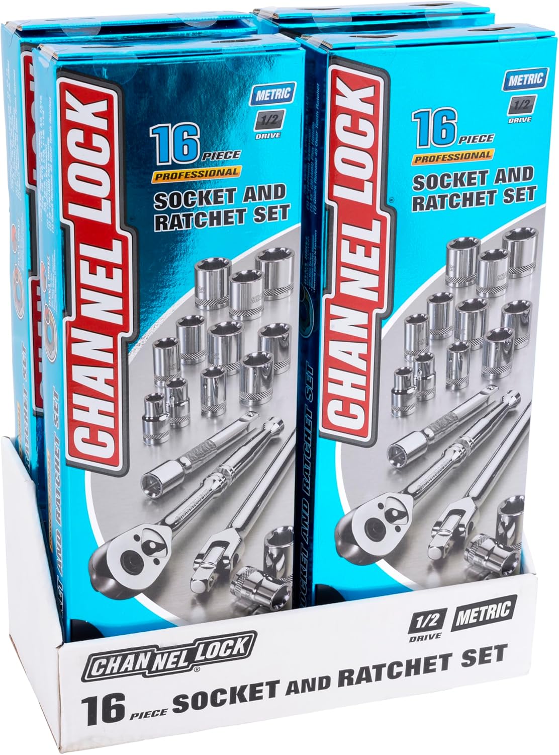 Channellock - 16-Pc 1/2 Dr Metric Set (32162)