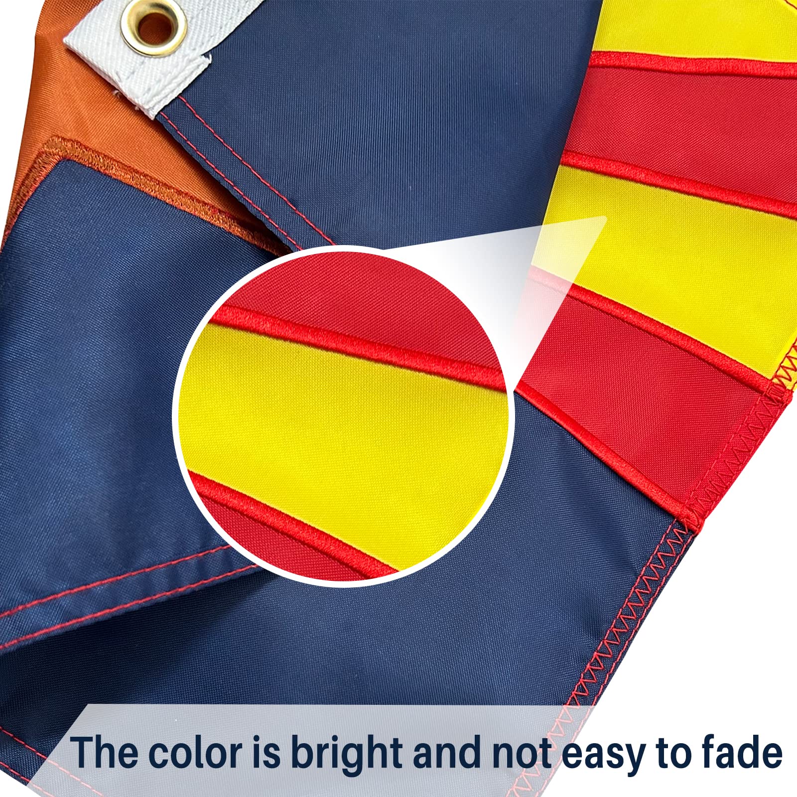 Amazon.co.jp: AMZFLAG アリゾナ州旗 12x18インチ ボート用 アリゾナ州旗刺繍 屋外 アメリカ製 真鍮グロメット2個付き  小さなAZ アリゾナ州ボートフラッグ 長時間使用 ナイロン製 : DIY・工具・ガーデン