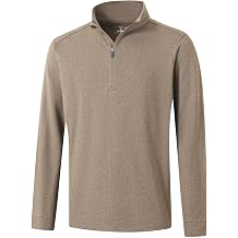 Men's Herringbone Performance Lightweight Casual Golf Quarter Zip