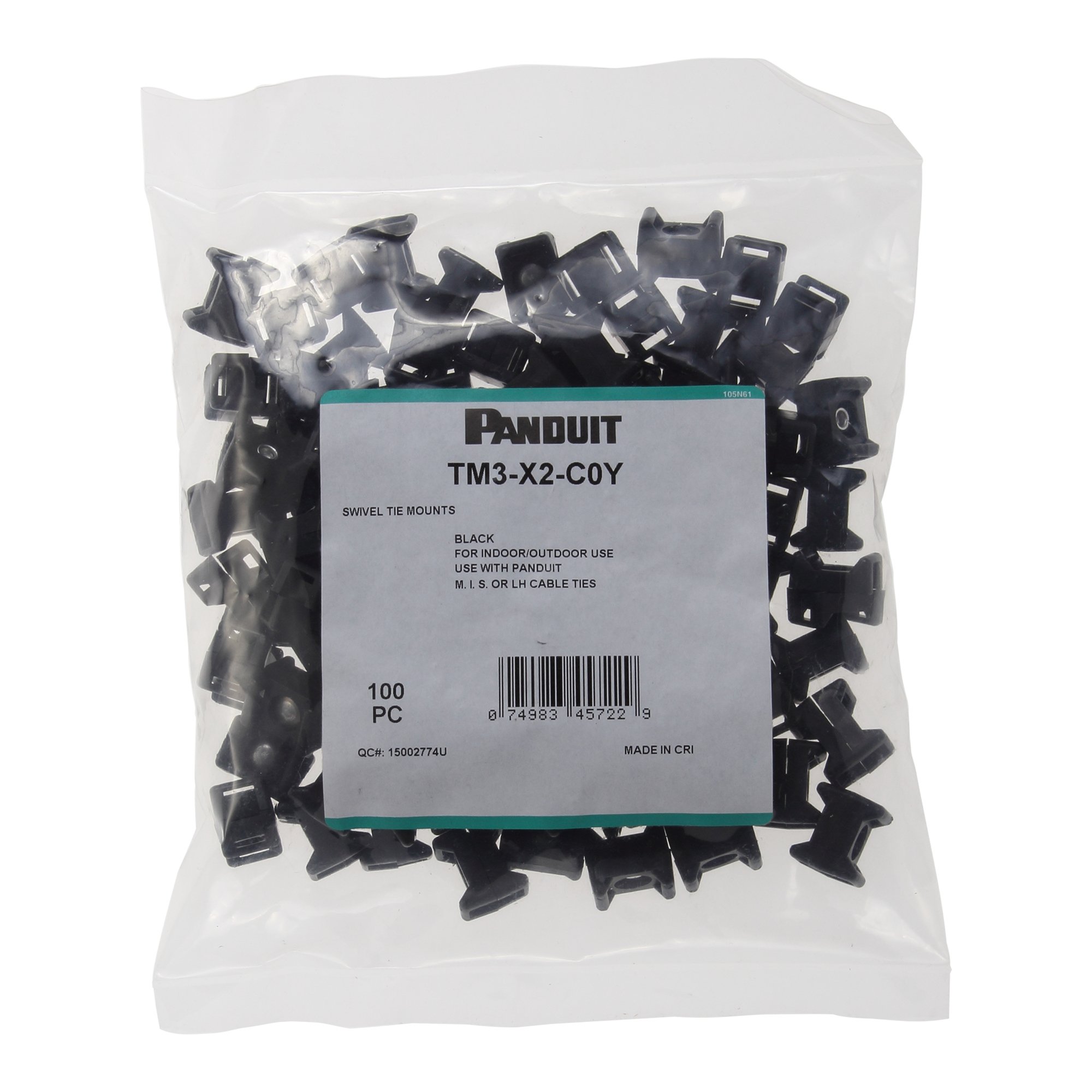 Amazon.com: Panduit TM3-X2-C0Y Swivel Mount, Weather Resistant