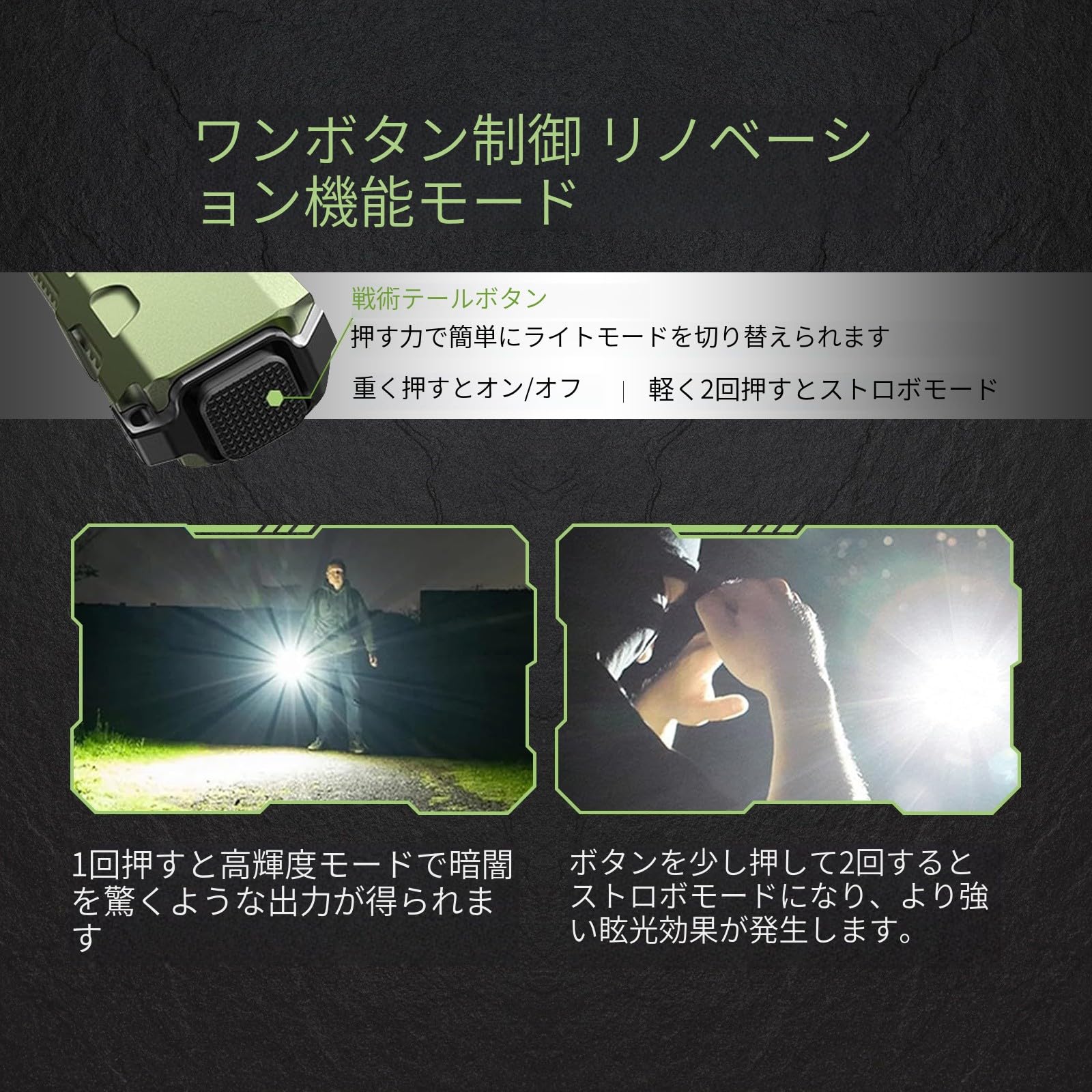 Amazon.co.jp: JETBeam E26 LED EDC 懐中電灯 強力 軍用 最強 2000