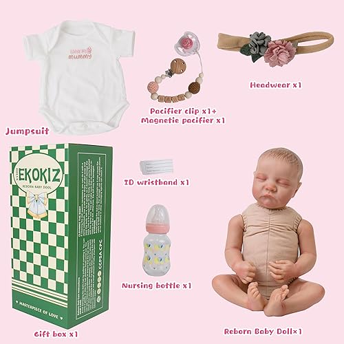 Miniatura 6 de Muñecas realistas de bebé Reborn de 18 pulgadas, muñecas de bebé de la vida real, muñecas de bebé realistas con ropa y juguetes, regalo para niños a