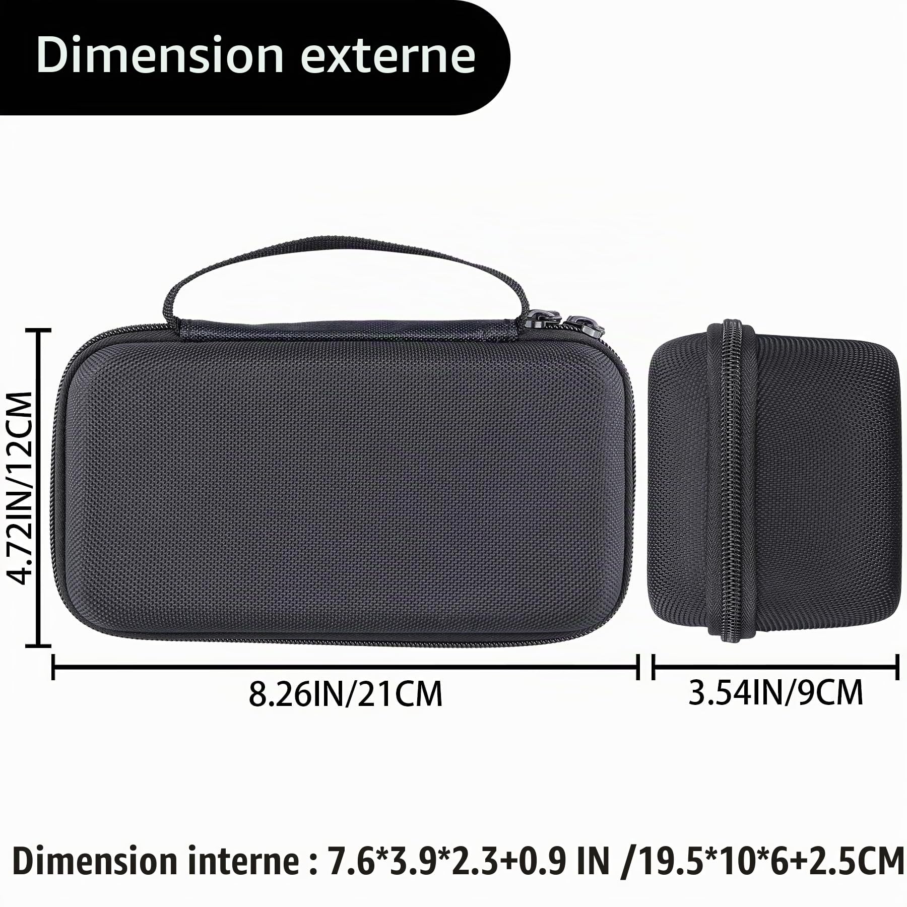 Aenllosi Étui Rigide de Protection pour Radio Dab, Noir Étui Seul | Ajustement Précis pour Radio Dab, Compatible aussi avec FM Portable & Radio Solaire Dynamo 5000mAh, Coque Rigide en EVA