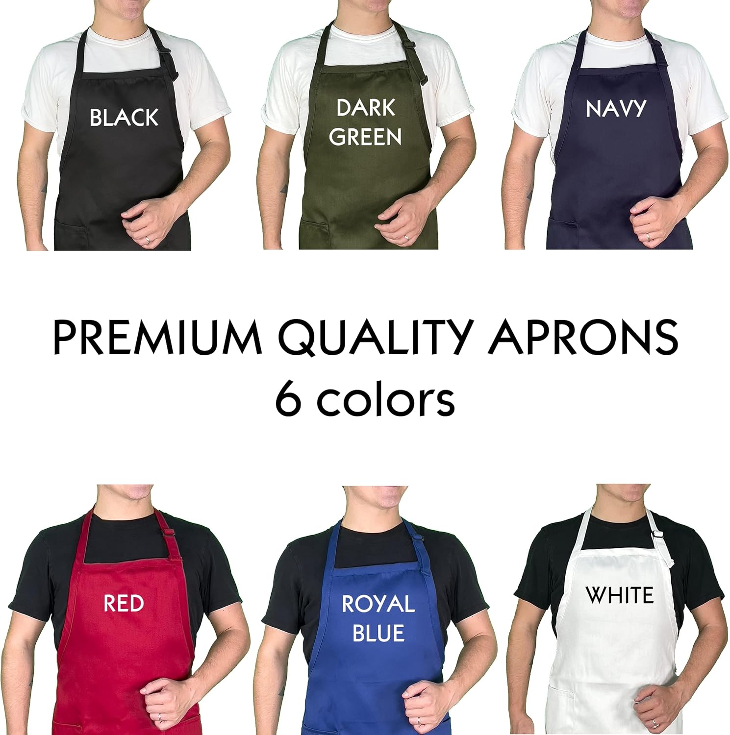 Personalized BBQ Apron with Name – Custom Embroidered Grill Apron for Men – Grill Master Gift for Dad
