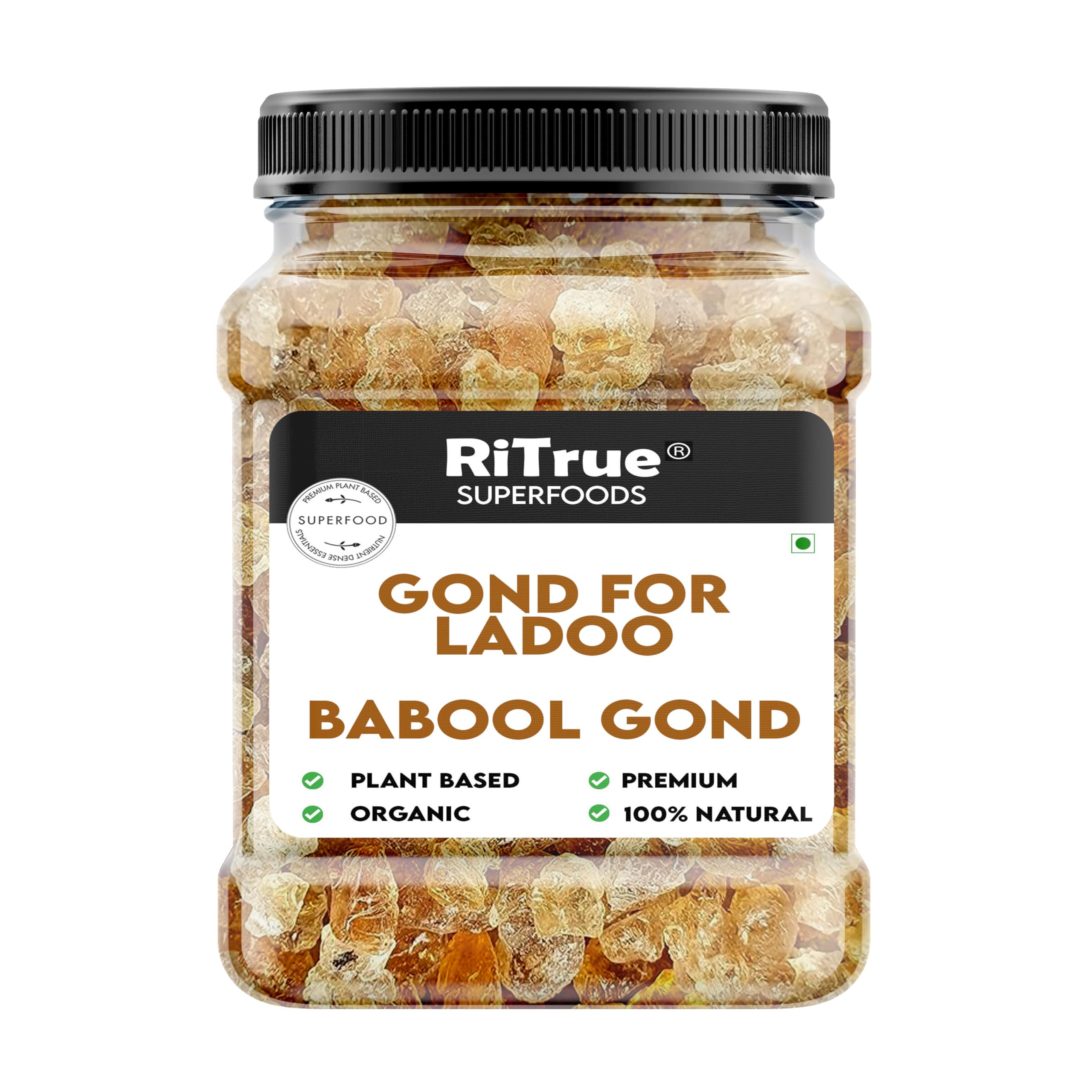 Ritrue - Gond For Ladoo Making Pure Organic (Edible Gum) - 300 Gm -100% Natural