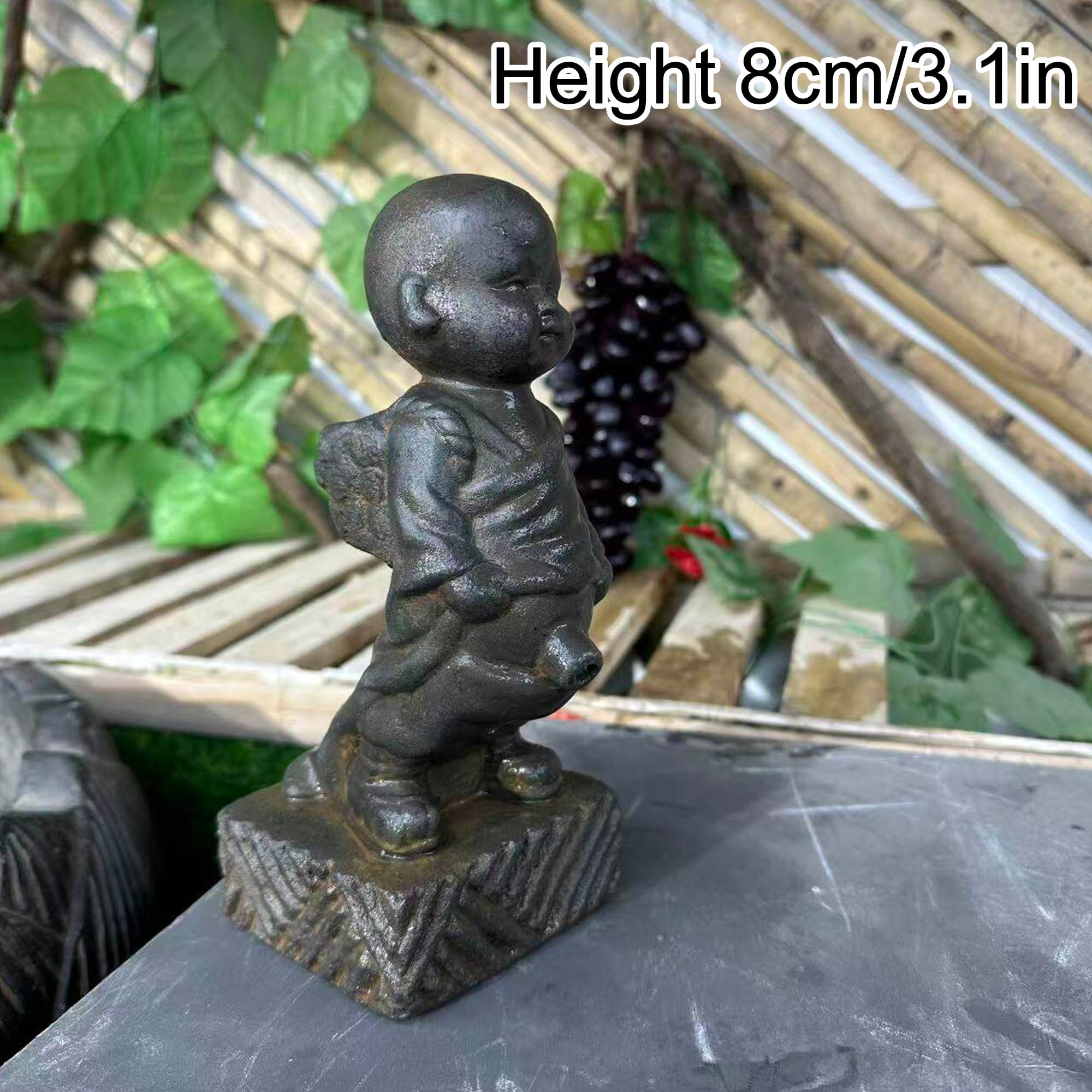 Amazon.co.jp: 噴水・池用スプレー像（高さ8cm） 小便小僧のガーデン