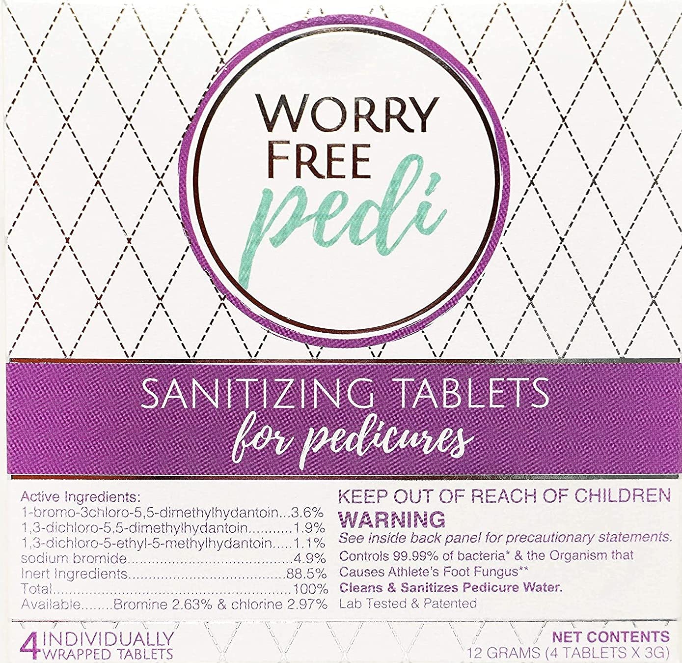 Pedicure Tablets for Rejuvenating Feet and Toes, Prevent Toenail Issues, Athletes Foot, Odor and Dry Cracked Feet