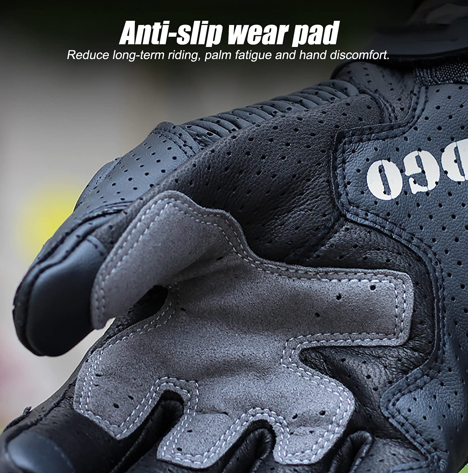 WANGFENG Gants de Moto Tout-Terrain équipement de Cavalier Quatre Saisons d'équitation Gants d'écran Tactile Respirants Anti-Chute Hommes