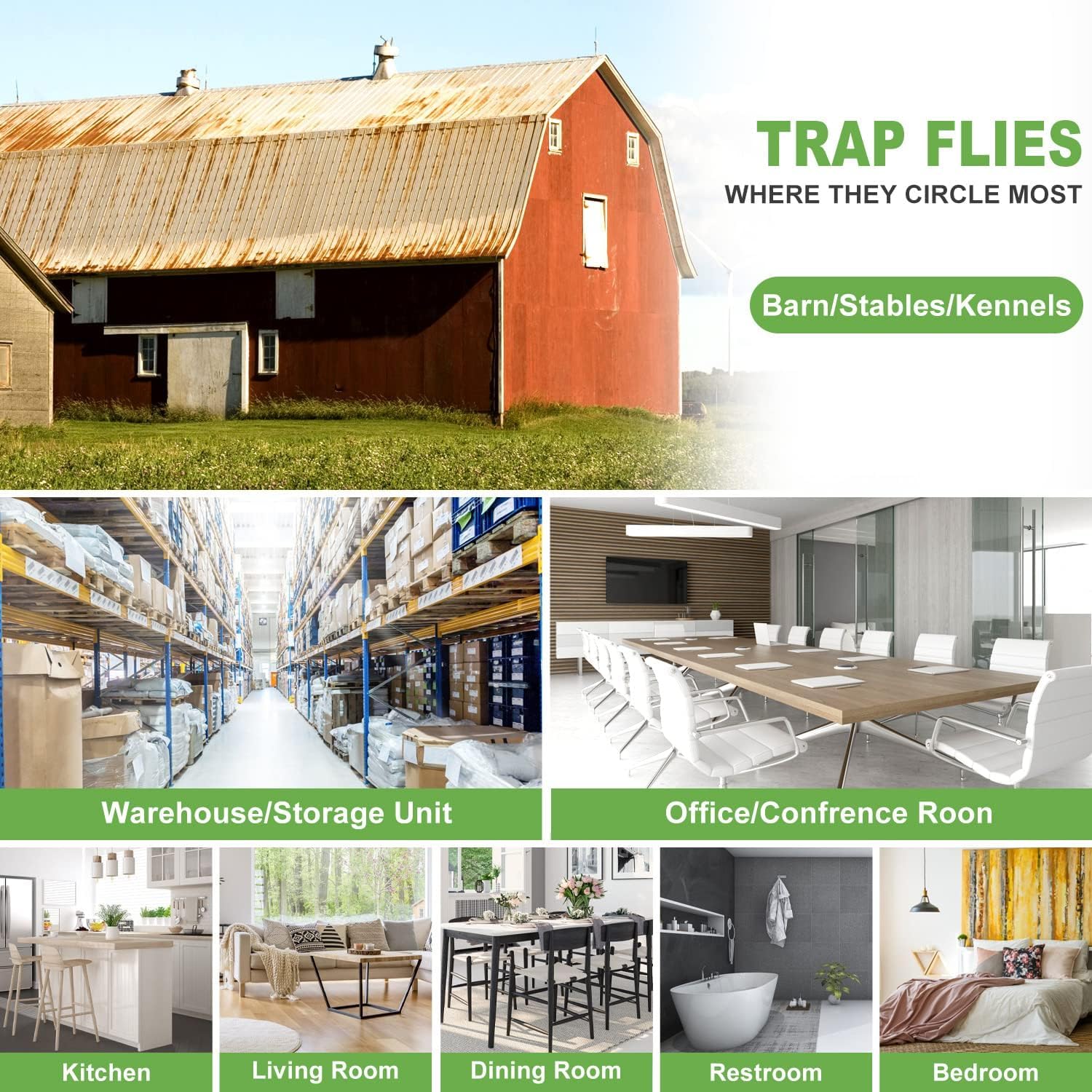 LFSYS 35XL Pack Window Fly Trap, Fruit Fly Traps for Indoors, Fly Trap Indoor Clear, Fly Paper Sticky Strips