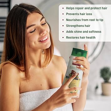 BIOBLAS Argan Oil & Organic Olive Oil Shampoo for Women & Men - Hydrating, Repairing, Strengthening Hair Growth Shampoo - Hypoallergenic, Paraben & Dye Free - All Hair Types - 12 Oz