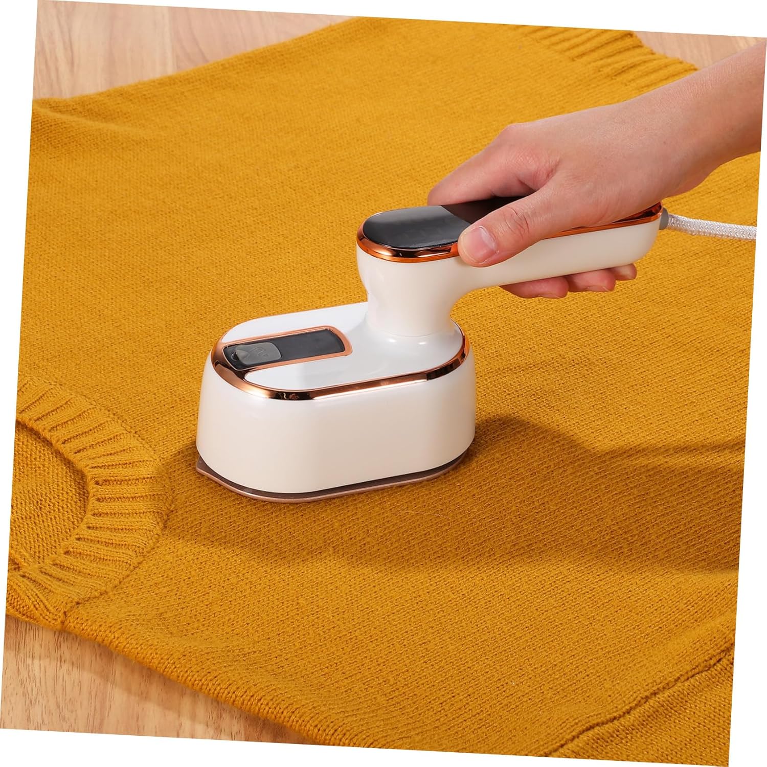 Cabilock Folding Handle Steam Iron Travel Clothes Steamer -up Handheld Garment Steamer for Wrinkles Us Plug