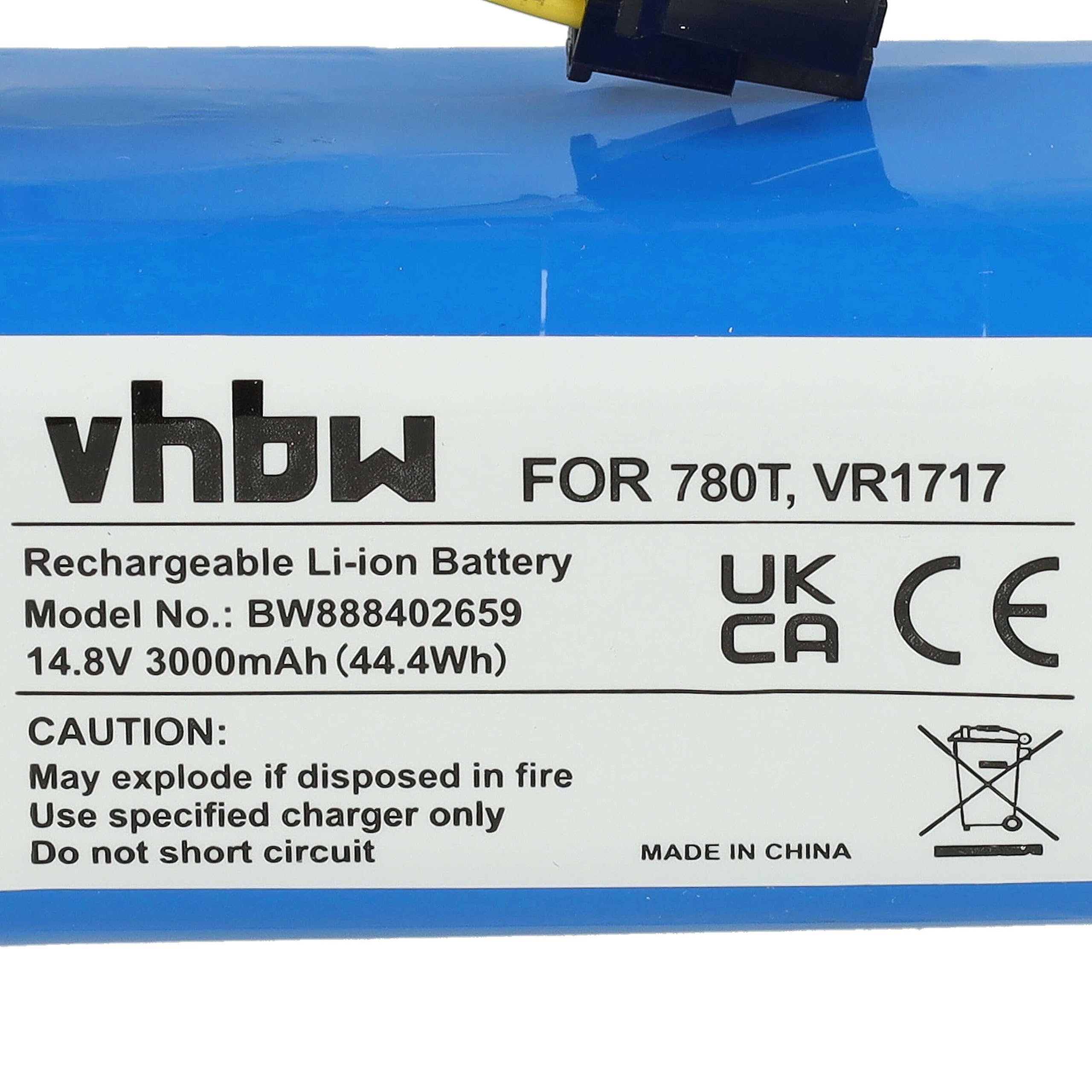 Vhbw batteria compatibile con Cecotec Conga 3090, 3091, 3092 aspirapolvere ( 3000mAh, 14,8V, Li-Ion) | Leroy Merlin