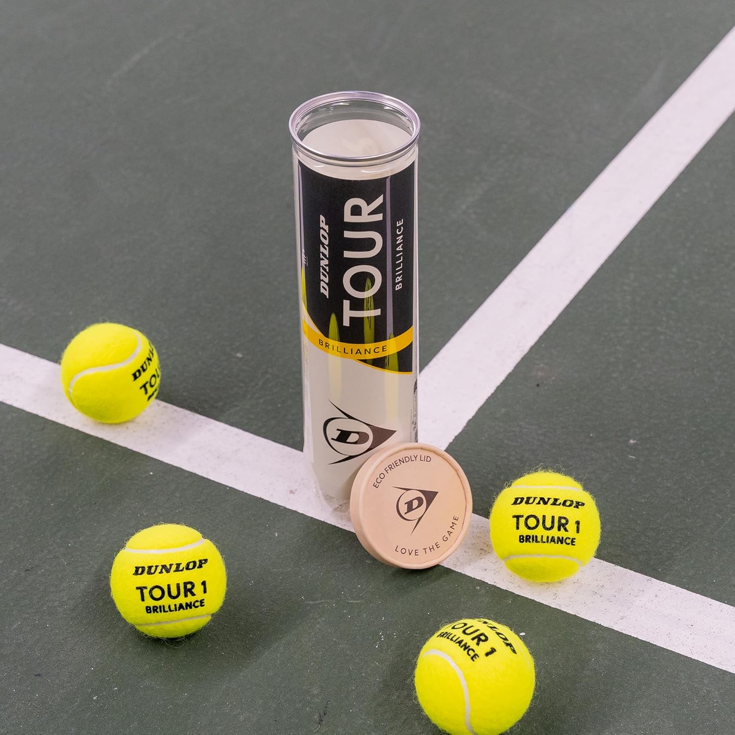 DUNLOP Tour Brilliance Tennis Ball for All Surfaces