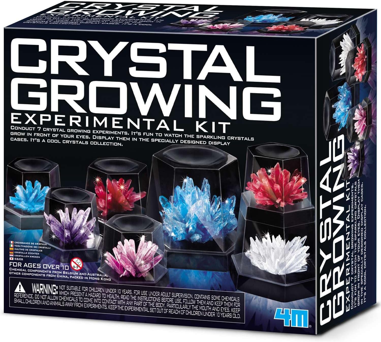 4M Crystal Growing Experimental Kit | A Science and Chemistry Kit for Kids Ages 14+ | Grow your own Crystals