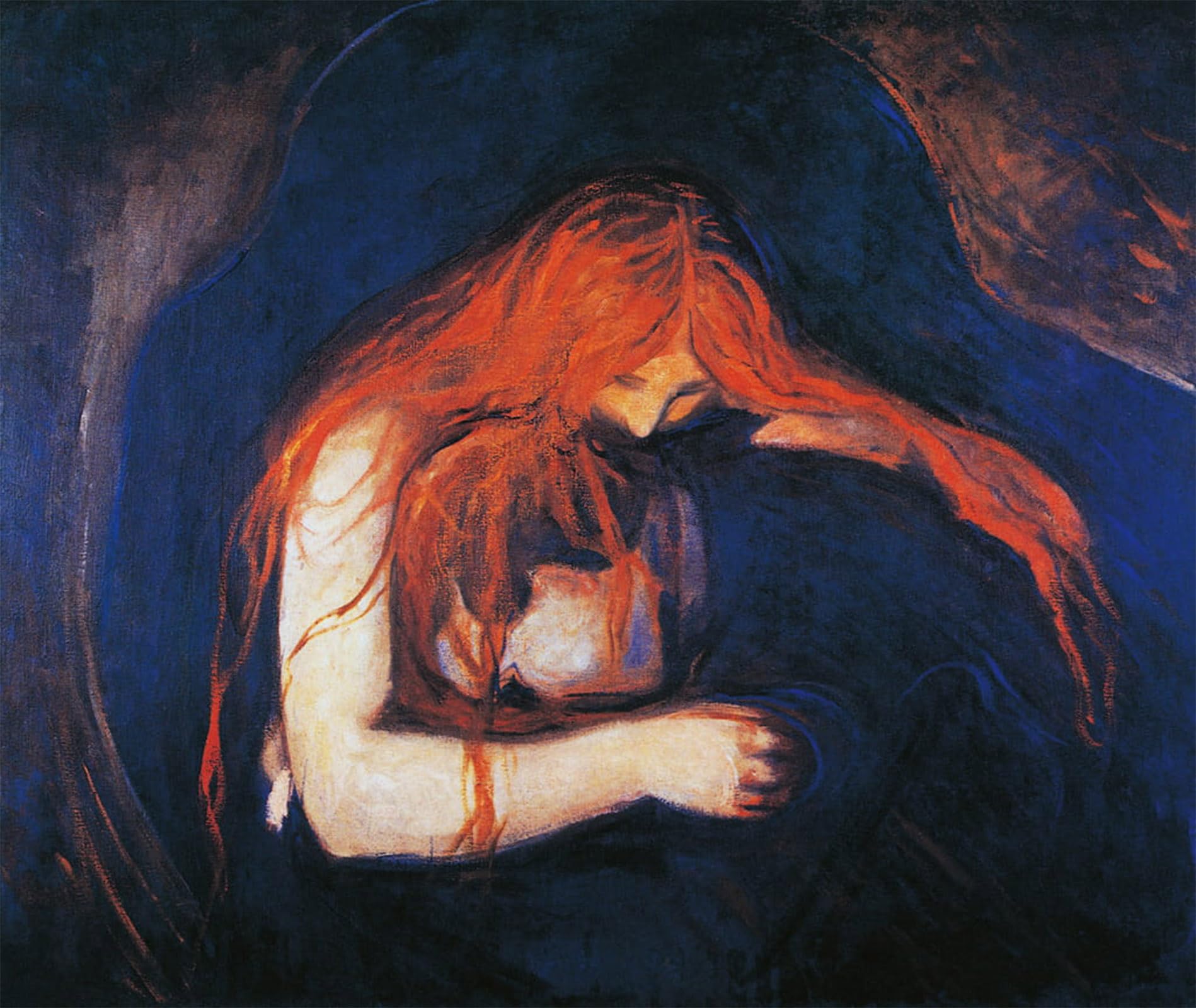 POSTERIIk Famous Animal Posters Vintage Picture Vampire by Edvard Munch Modern Wall Decor for Home Decor 60x90cm