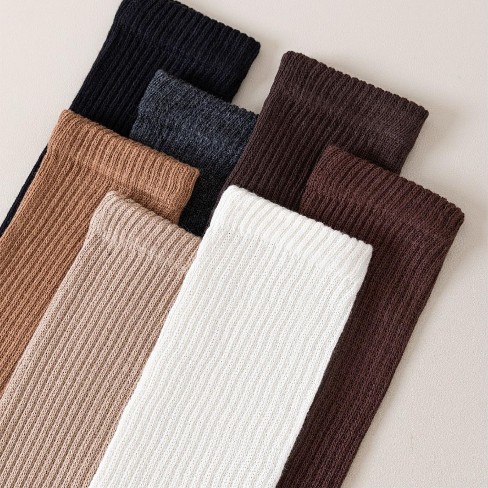 Calcetines Pilates Mujer Antideslizantes 2 Pares De Agarre Yoga Cinco Dedos La Rodilla para Mujeres, Pilates, Algodón Transpirables Barre Y Entrenamiento-Mix(7 Pairs)