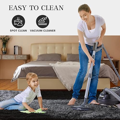 Miniatura 6 de Alfombra de área grande de 8 x 10 pies, alfombra de dormitorio peluda, alfombras suaves para guardería, alfombras peludas para niñas y niños,