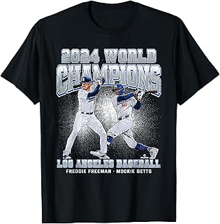 2024 Los Angeles World Champions Betts, Freeman MLBPA T-Shirt