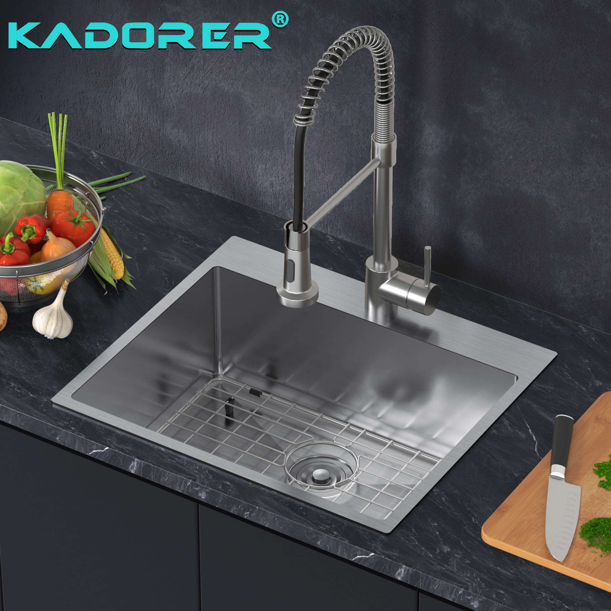 Unterbau-Küchenspüle Aus 18-Gauge Edelstahl, 81,3 Cm – Modern, Schallisoliert & Korrosionsbeständig