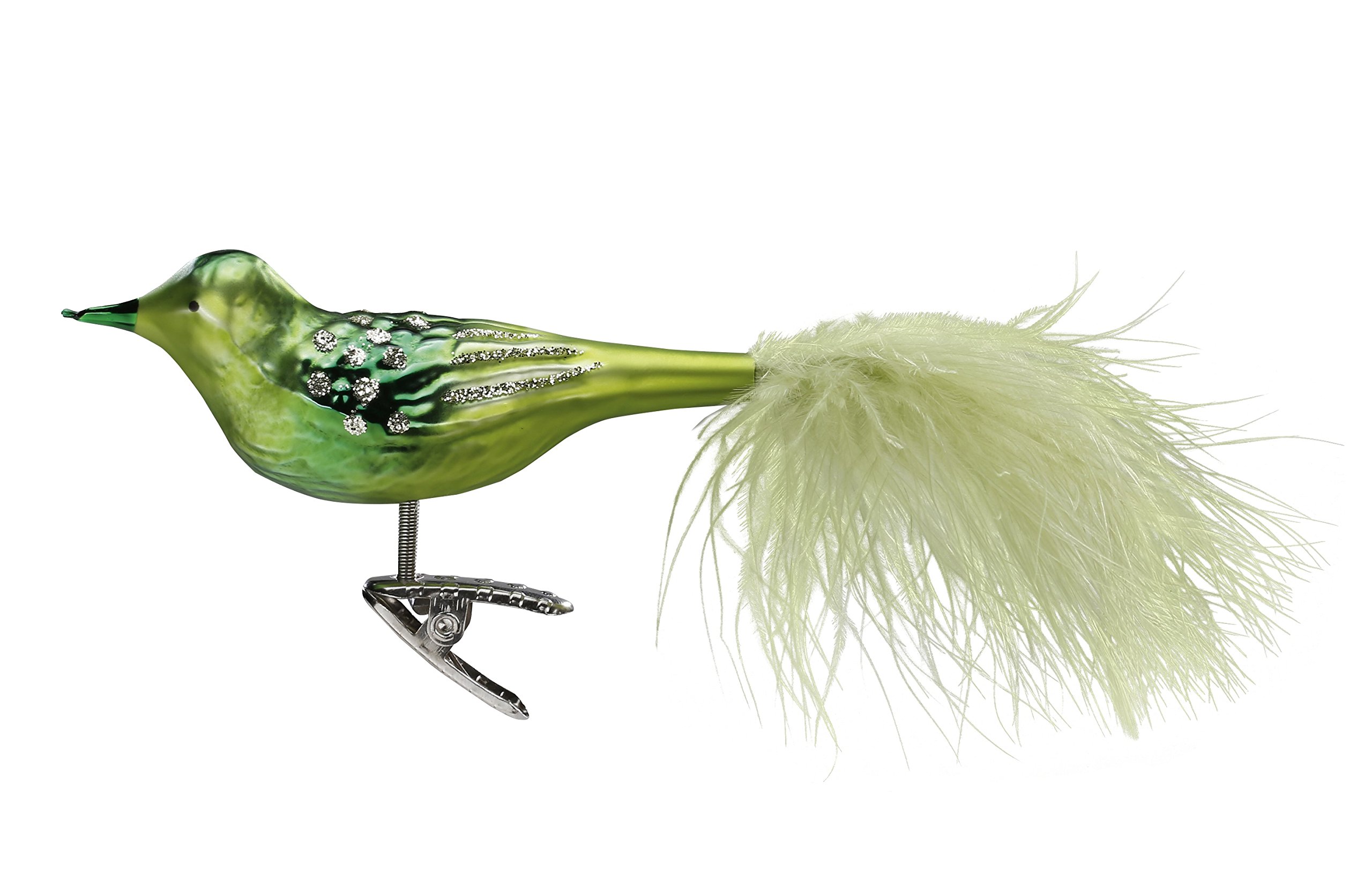 Green Bird, #1-330-15, from The 2015 Green Brightness Collection by Inge-Glas Manufaktur; Gift Box Included'