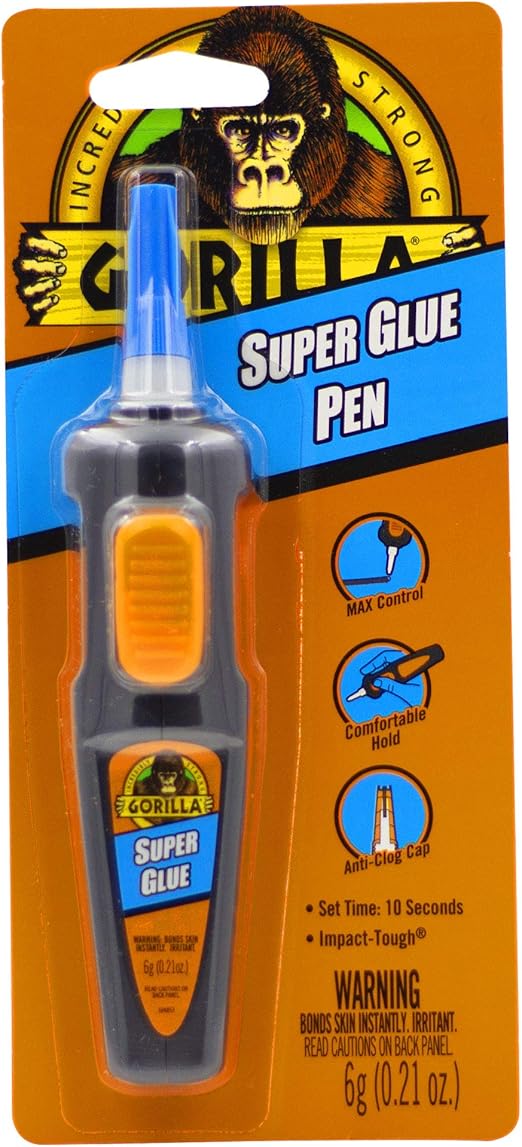 Gorilla Super Glue Pen, 6 Gram, Clear (Pack of 1